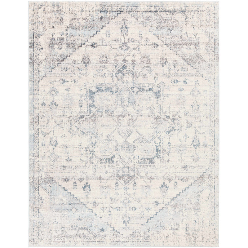 Tapis bleu Hanaleigh, Rectangle 6 pi 7 po x 9 pi