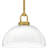 Abderrahman 1-Light Brushed Gold Pendant Light