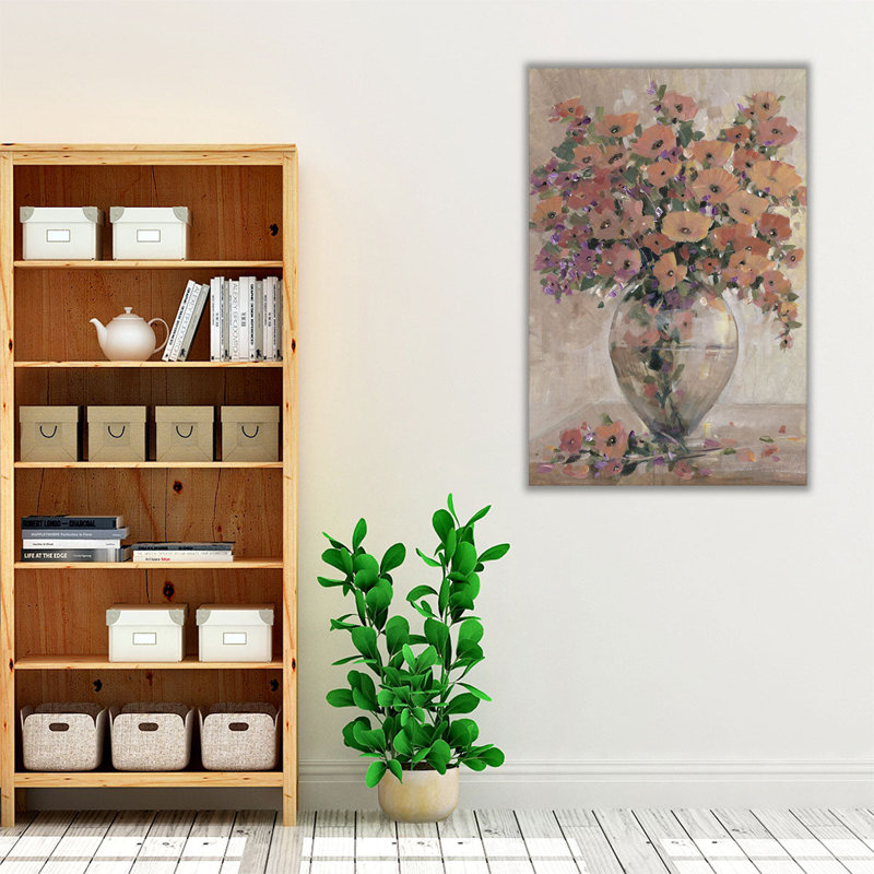 Flower Flower I - reproduction d'art sur toile, H 60 po x l 40 po