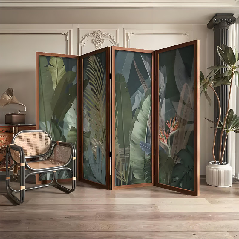 Tropical Leaf Screen, 74.8" H x 78.74" W x 1.57" D