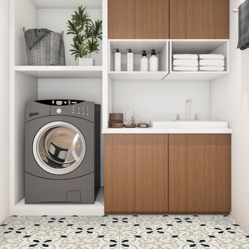 Carreau de ciment à motifs 8 po x 8 po Charlotte Primero