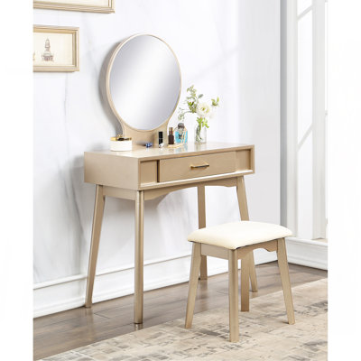 Ensemble coiffeuse et tabouret Maly
