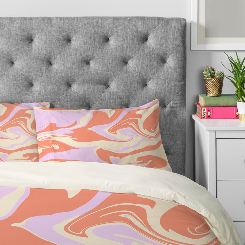 Modern & Contemporary Polyester Abstract Comforter, Queen Comforter + 2 Standard Pillowcases