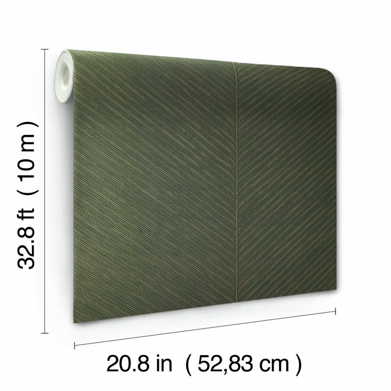 Papier peint Palm Palm, Vert / or