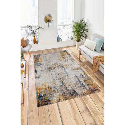 Eco-Friendly Area Rug (2 ft x 3.3 ft), 100% Polyester, 650 g/m² | Antibacterial & Non-Slip PVC Dot Underside, Pile Height: 0.2 inches | Machine Washable, Digital Print Design, Perfect for Living Room & Bedroom Decor