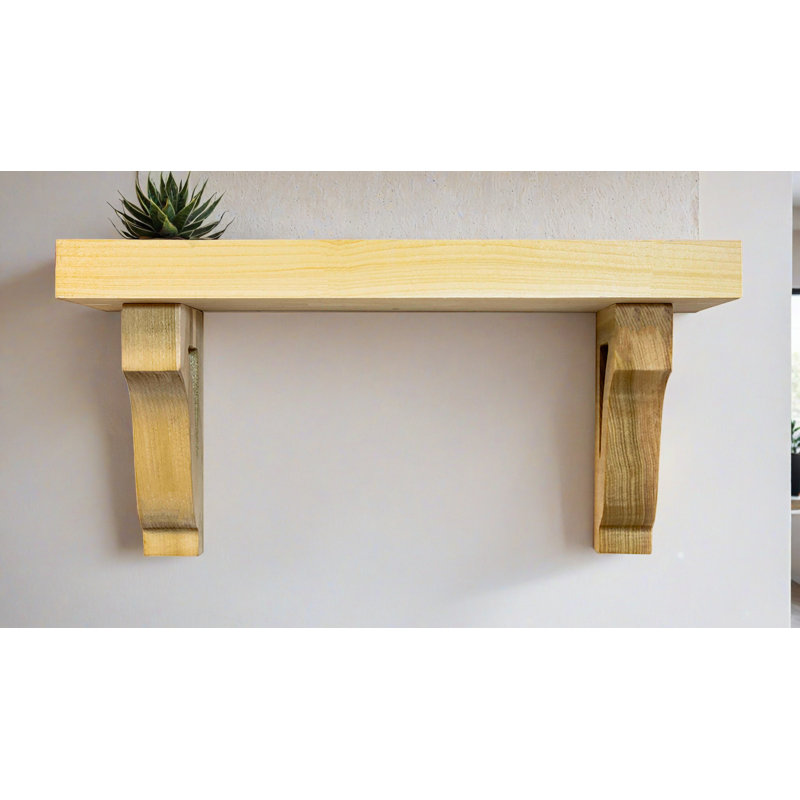 1" Shelves/W Corbels, 11" H x 27" W x 8" D