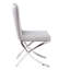 Chaises d'appoint en velours beige, sur 2, en X, de style rectangulaire, avec dossier solide