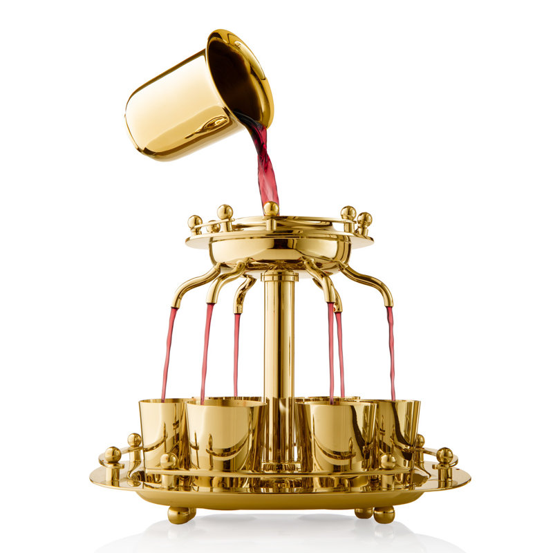 Suspension Kiddush Wine Fountain , Gold