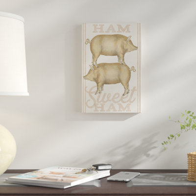 « ham doux ham », reproduction d’impression sur toile tendue