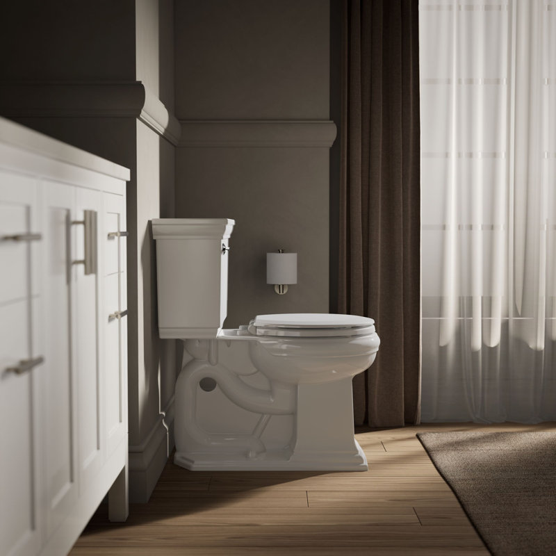 Triko Quiet-Close Elongated Toilet Seat, Round, White