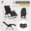 Méridienne surdimensionnée à gravité zéro, fauteuil à gravité zéro TG, fauteuil inclinable pliant avec coussin amovible, plateau latéral, fauteuil anti-gravité pour l'extérieur et l'intérieur, fauteuil de patio inclinable avec coussin