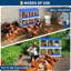 Boîte de nidification à poulet 6 compartiments en métal sans pieds (bleu)-1764786694