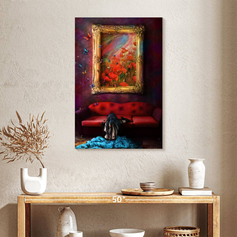 Letting Go Butterflies, 36" H x 24" W