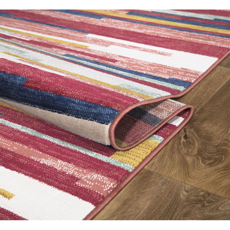 Onecre Striped Indoor / Outdoor Area Rug, Rectangle 200 x 290cm