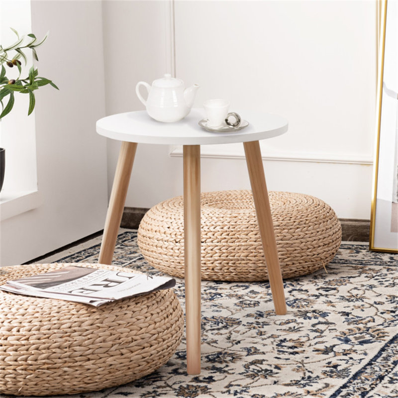 Table basse ronde moderne 16 pouces