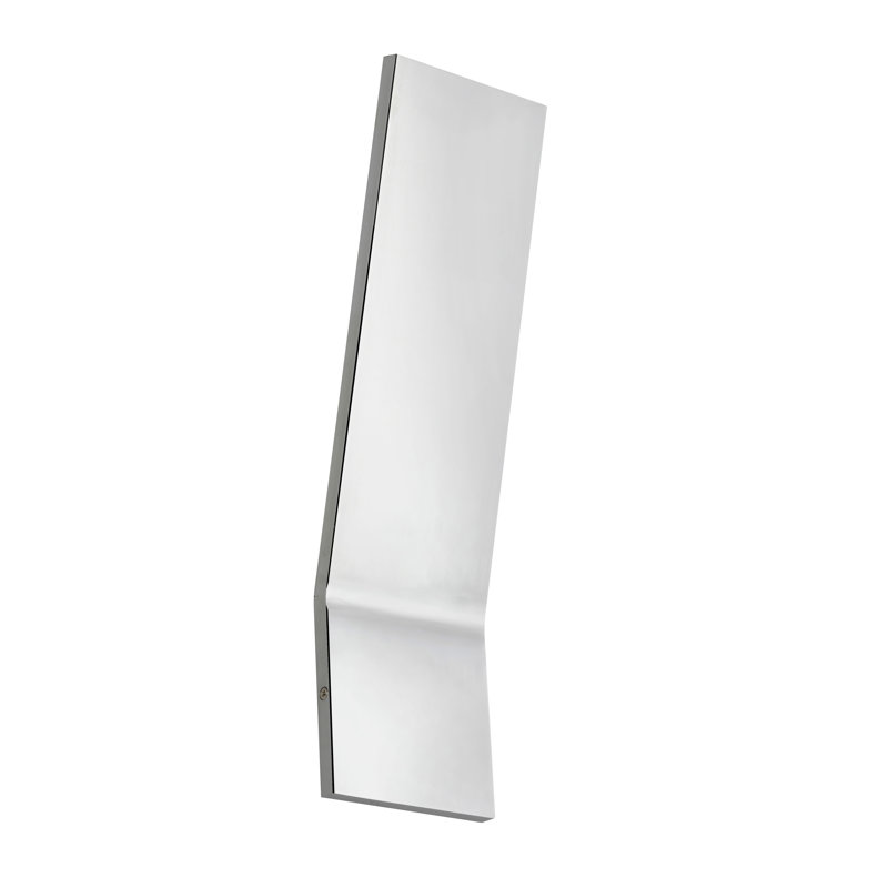 Bisher Light LED Dimmable Flush Mounted Sconce, Polished Chrome