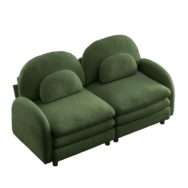 Canapé-lit Teddy, Vert