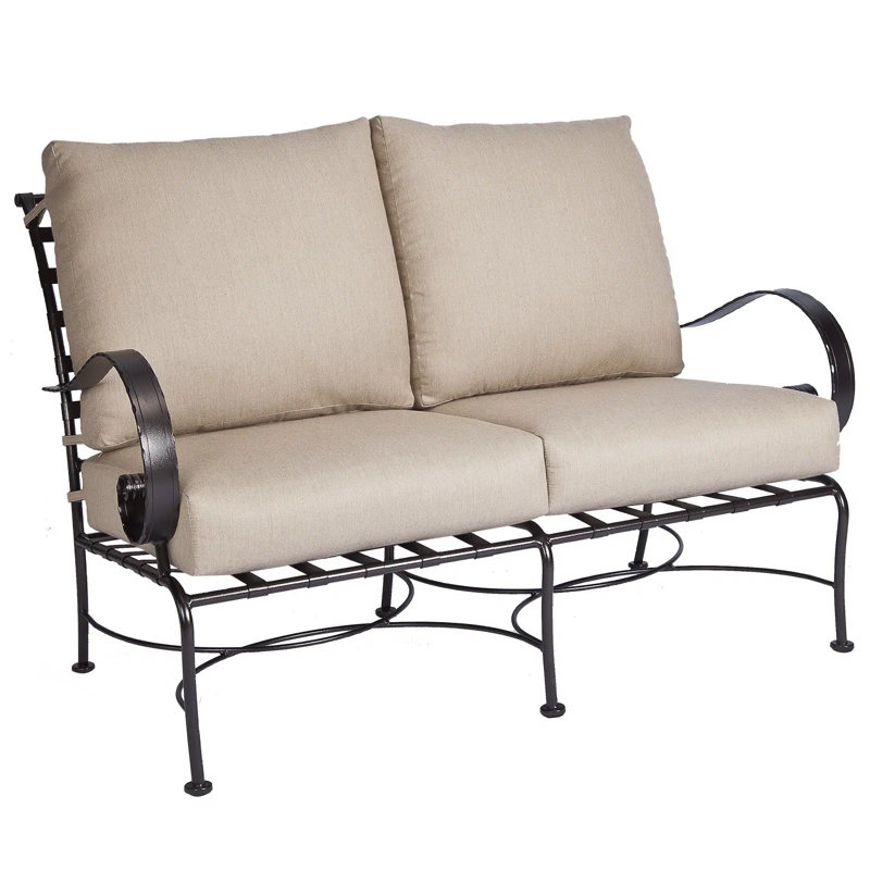 Classico Outdoor 2 - Seat Loveseat, Graphite, Cast Lagoon