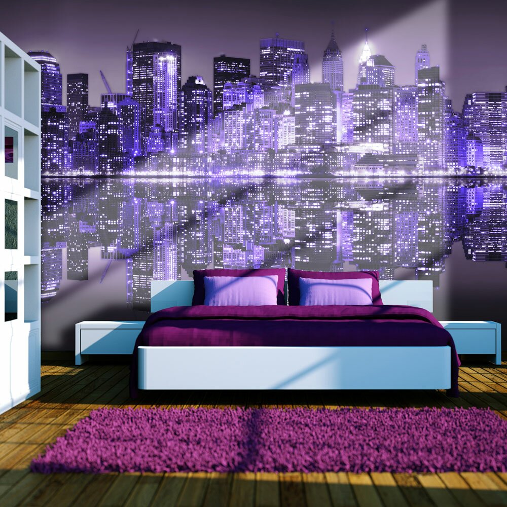 Fototapete Into the violet - NYC 309 cm x 400 cm