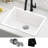 KRAUS Quarza 31” Granite Drop In / Undermount Single Bowl White Kitchen Sink-119559510-119559513
