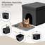 Meuble de litière pliable, pouf de litière multifonctionnel caché avec intérieur imperméable, repose-pieds de rangement peu encombrant, résistant aux chiens-129391373