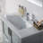 Blossom 36-Inch Solid Wood Bathroom Vanity with Ceramic Sink | Freestanding Single Sink Vanity Cabinet | Soft-Close Drawers & Tempered Glass Doors-49240128