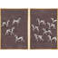 Illustration de motif de chien minimaliste, reproduction d'art sur toile encadrée pour chambre principale, 2 pièces-124932924-124932926