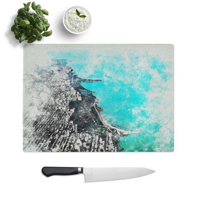 View of Doha in Qatar Chopping Board