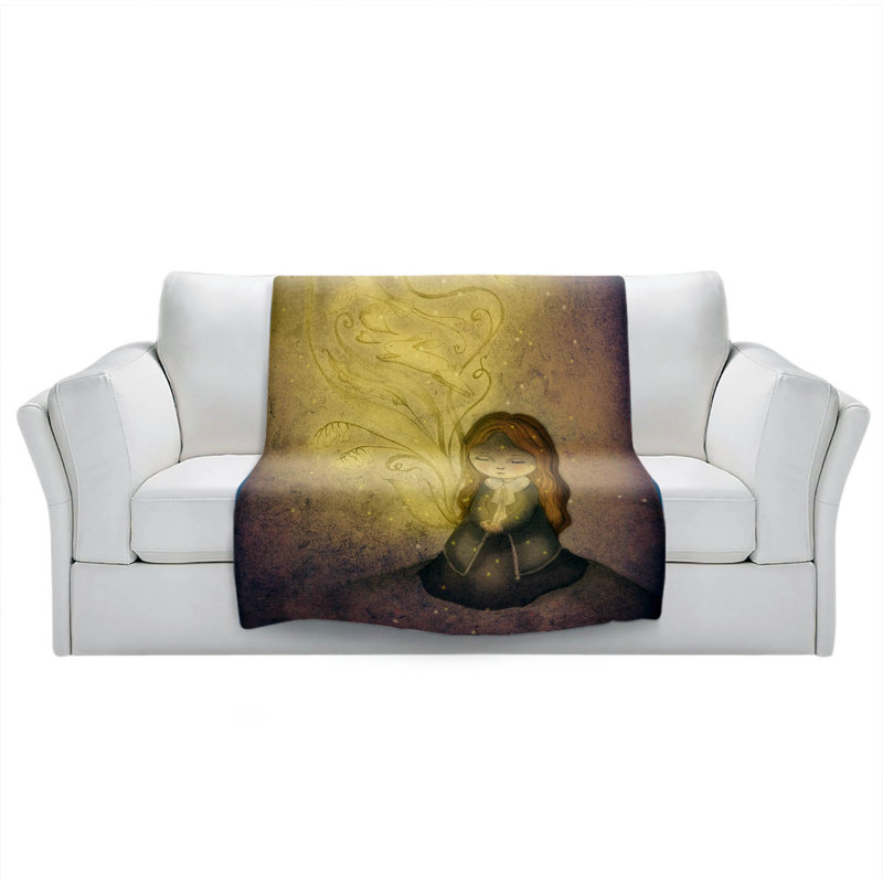 Hand Woven Throw Blanket, 51" x 60"