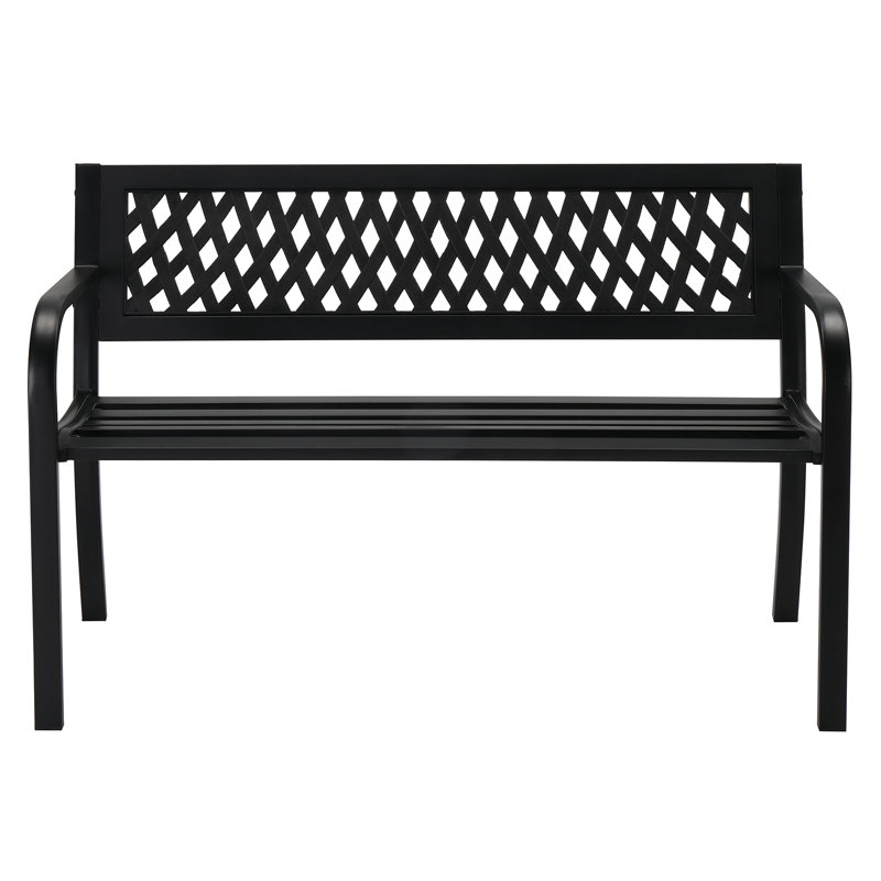 Banc d'extérieur en métal Perihan