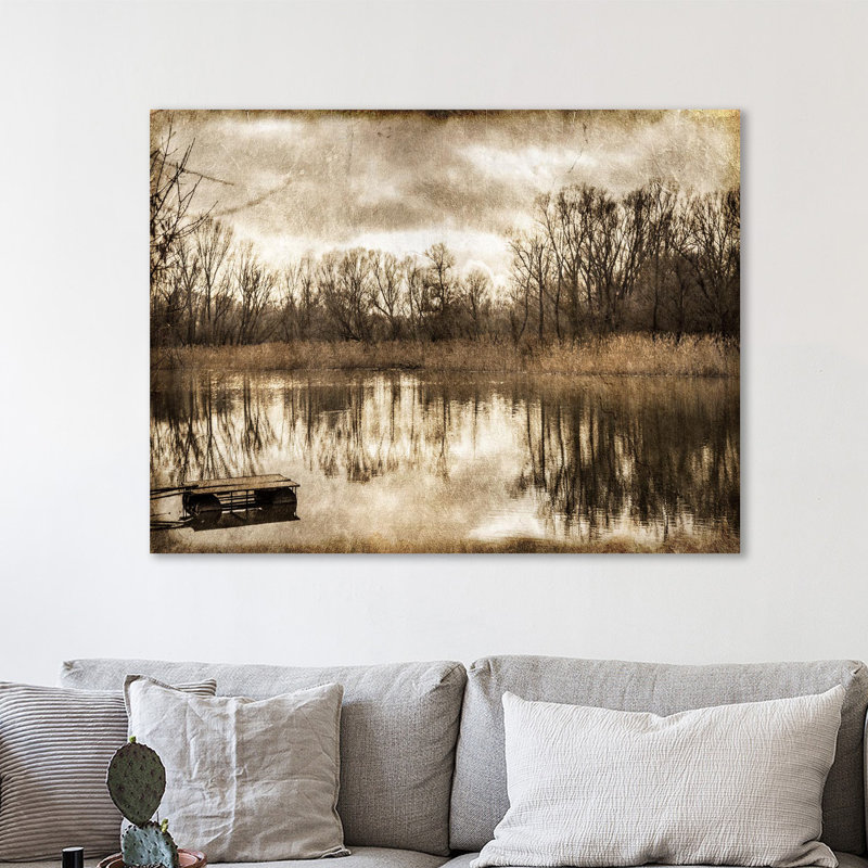 On The River 1 by Kimberly Allen - Wrapped Canvas Print, 30 cm H x 41 cm W x 4 cm D