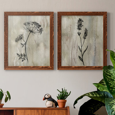Sumi-e Silhouette I - ensemble de 2 reproductions
