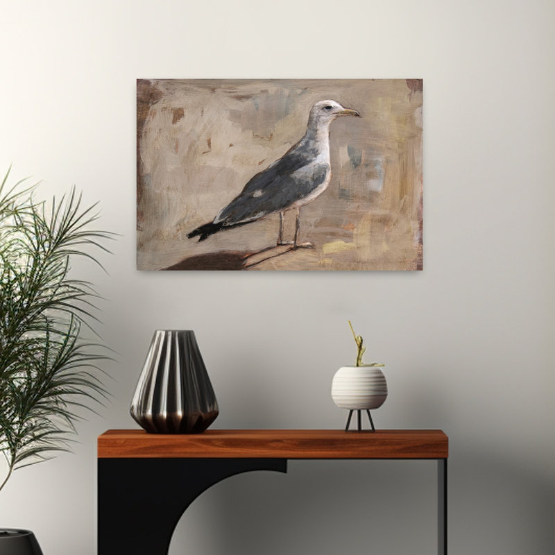 Proche de la mer, art mural abstrait impressionniste contemporain, H 24 po x l 16 po