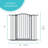 Metal Adjustable Pressure Mounted Pet Gate With Door