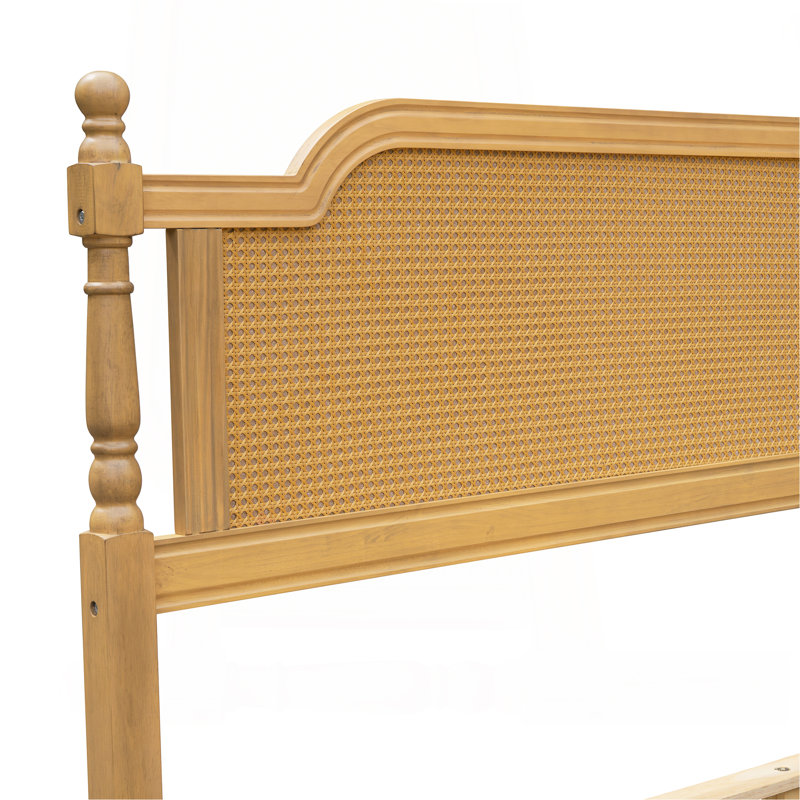 Traditional Style Bed Frame, King