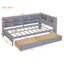 Lit de jour simple avec ports USB et conception moderne en bois de pin