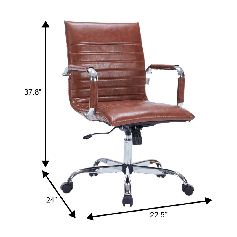 Fauteuil de conférence ergonomique Sorrells, Brun foncé