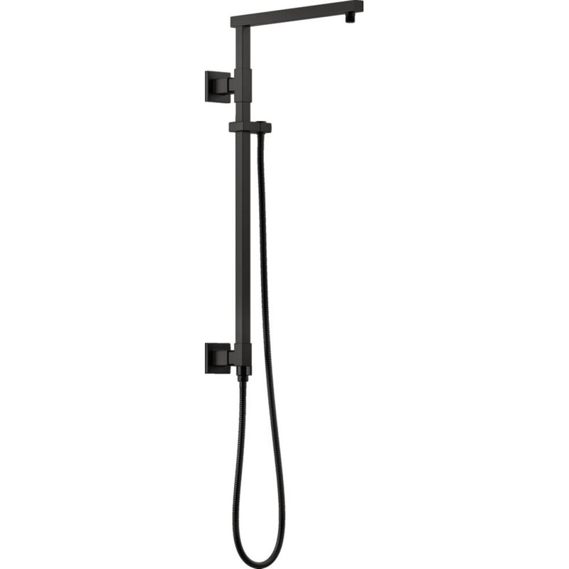 Colonne de douche angulaire, Noir mat