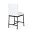 Industrial Modern Wood Counter Stool (2) - Button White 20.4''w X 23''d 2 38.8''h
