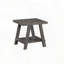 Ensemble de 3 tables basses grises avec tablette de rangement intégrée