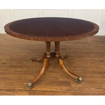 Mahogany Round Solid Wood Dining Table
