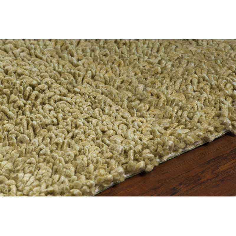 Zeal Wool Area Rug in Yellow, Round 7'9"