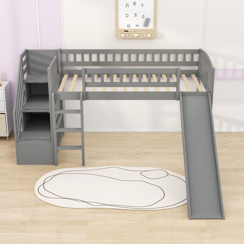 Lit mezzanine simple Estuardo par Harriet Bee, gris