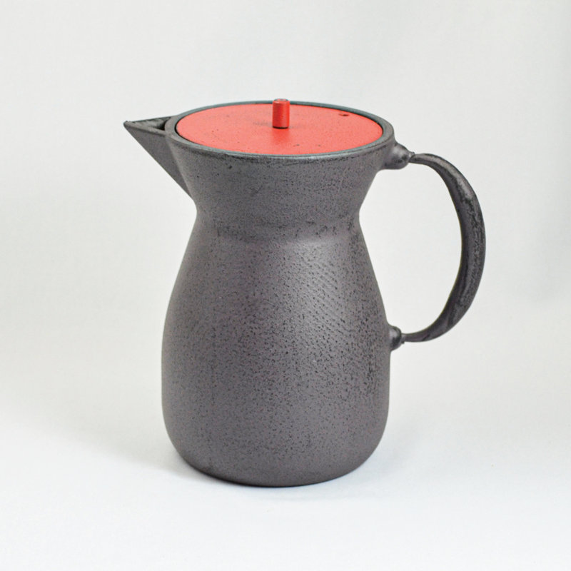 Williston Forge Woodrum 1ml Teapot, Grey/Red