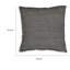 Ensemble de coussins décoratifs 4 bandes, 20 pouces, coton, rayures noires et blanches, bord droit