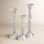 Ensemble de chandelles de table en métal 3 pièces