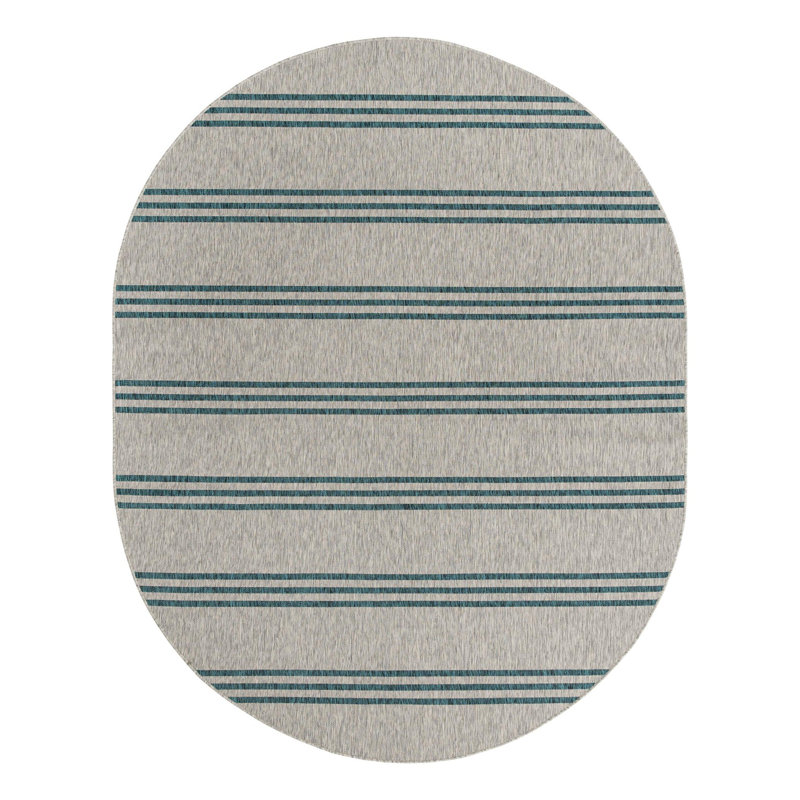 Anguilla Indoor/Outdoor Rug, Oval 7'10" x 10'