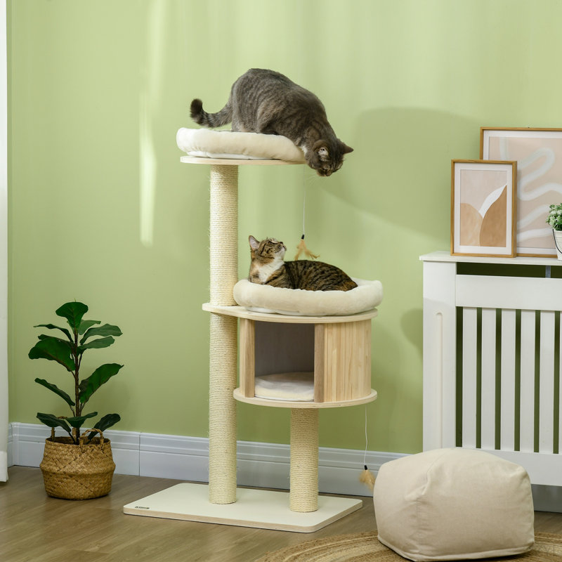 Arbre à chat à 3 niveaux Pawhut