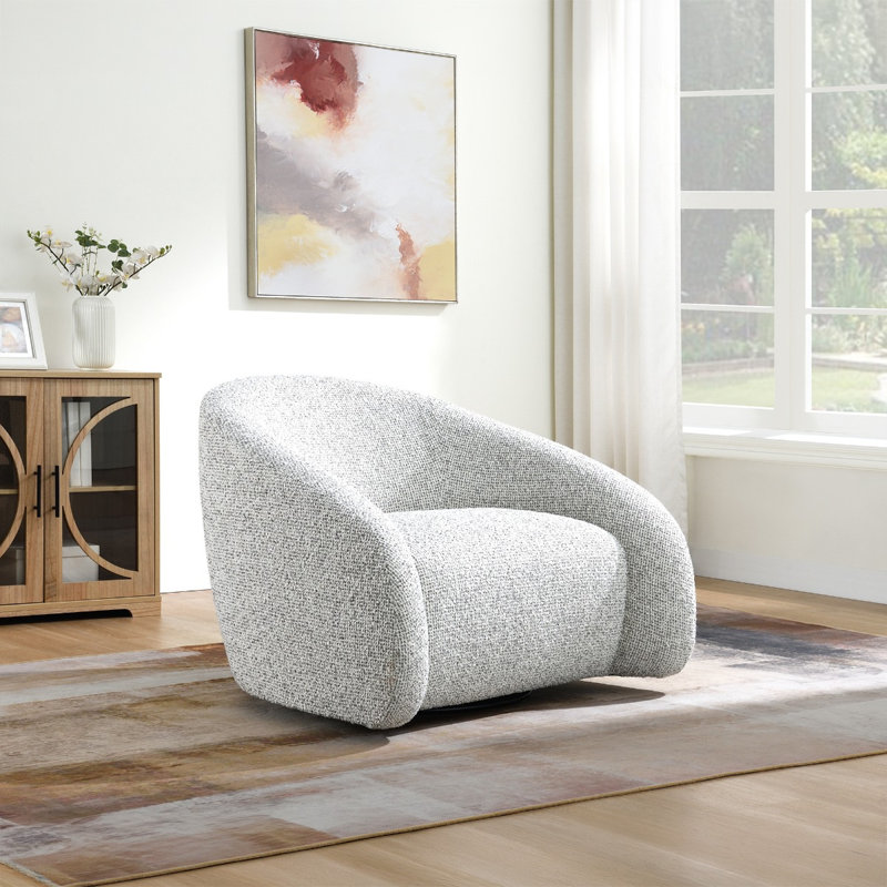 Fauteuil d'appoint Zoey avec pivot, Beige