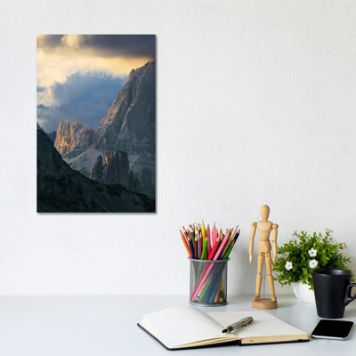 Dramatic Light Over Dolomite Peaks by Matteo Colombo - Wrapped Canvas Gallery-Wrapped Canvas Giclée